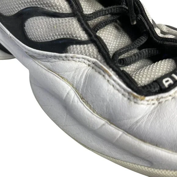 Nike Air Flight Determination Sneakers Mens Size 12.5 Lace Up White Black Rare - Picture 11 of 16